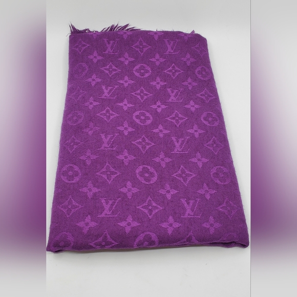 Louis Vuitton Monogram Shawl Purple - Picture 1 of 5